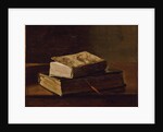 Still life with two books, 1858 by Francois Bonvin
