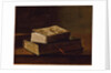 Still life with two books, 1858 by Francois Bonvin