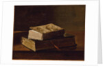 Still life with two books, 1858 by Francois Bonvin