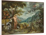 Adam Naming the Animals by Jan the Younger Brueghel
