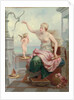 Weighing Cupid Against a Butterfly by Henri Pierre Picou