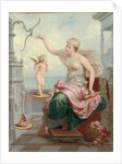 Weighing Cupid Against a Butterfly by Henri Pierre Picou