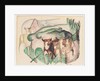 Animals in a landscape, 1913 by Franz Marc