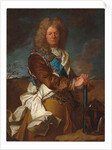Portrait of Sebastien Le Prestre, Marquis de Vauban, Marechal de France, wearing the order of Saint Esprit by Hyacinthe Rigaud