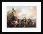 A military encampment with cavaliers by Philips Wouwermans or Wouwerman