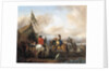 A military encampment with cavaliers by Philips Wouwermans or Wouwerman