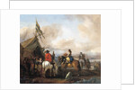 A military encampment with cavaliers by Philips Wouwermans or Wouwerman