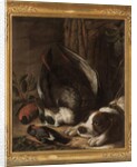 A hunting dog and his prey, 1768 by Johann Friedrich von Grooth