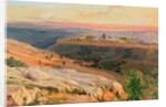 Jerusalem from the Mount of Olives, 1859 by Edward Lear
