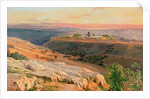 Jerusalem from the Mount of Olives, 1859 by Edward Lear