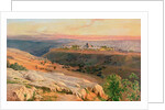 Jerusalem from the Mount of Olives, 1859 by Edward Lear
