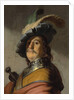 A man in a gorget and cap by Rembrandt Harmensz. van Rijn