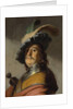 A man in a gorget and cap by Rembrandt Harmensz. van Rijn