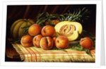 Melons, Peaches and Pineapple by Levi Wells Prentice