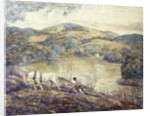 Ploughing by Ernest Lawson