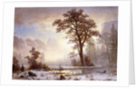 Valley of the Yosemite -Snow Fall, by Albert Bierstadt
