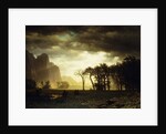 Passing Storm in Yosemite, 1865 by Albert Bierstadt