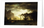 Passing Storm in Yosemite, 1865 by Albert Bierstadt