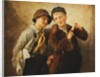 Two Boys with Harmonica by Karl Witkowski