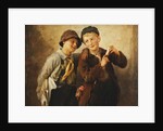 Two Boys with Harmonica by Karl Witkowski