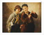 Two Boys with Harmonica by Karl Witkowski