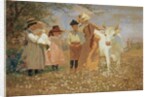 Family Group with Cow, c.1888 by Louis Comfort Tiffany