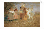 Family Group with Cow, c.1888 by Louis Comfort Tiffany