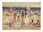 On the Beach, c.1920-23 by Maurice Brazil Prendergast