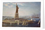 Liberty Island, New York Harbor, 1883 by Fred Pansing