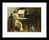 Woman at the Piano by George Oberteuffer