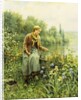 Fishing on a Spring Day by Daniel Ridgway Knight