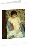 Nude with Blue Kimono by Rae Sloan Bredin