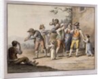 Neopolitans gesturing to a Deaf Mute Person; Gesti Mutoloparlanti Napolitani, 1815 by Saviero Xavier della Gatta