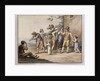 Neopolitans gesturing to a Deaf Mute Person; Gesti Mutoloparlanti Napolitani, 1815 by Saviero Xavier della Gatta