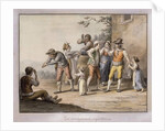 Neopolitans gesturing to a Deaf Mute Person; Gesti Mutoloparlanti Napolitani, 1815 by Saviero Xavier della Gatta
