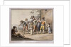 Neopolitans gesturing to a Deaf Mute Person; Gesti Mutoloparlanti Napolitani, 1815 by Saviero Xavier della Gatta