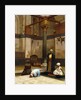 Three People Praying in the Corner Mosque; Trois Personnages Priant dans un Coin de Mosquee by Jean Leon Gerome