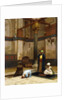 Three People Praying in the Corner Mosque; Trois Personnages Priant dans un Coin de Mosquee by Jean Leon Gerome
