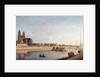 Magdeburg on the banks of the River Elbe - View from the East to the West; Magdeburg an der Elbe; Ansicht von Ost nach West, 1853 by Johann Philipp Eduard Gartner