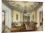 Interior view of the Salon of a Castle in Obertwaltersdorf by Rudolph von Alt