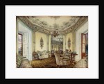 Interior view of the Salon of a Castle in Obertwaltersdorf by Rudolph von Alt