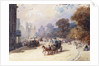 A Carriage in a London Street by Eugene-Louis Lami