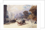 A Carriage in a London Street by Eugene-Louis Lami
