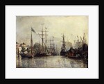 Rotterdam Harbour, 1857 by Johan-Barthold Jongkind