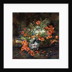 Poppies, Daisies, Buttercups and other Flowers in a Japanese Imari Vase by Theodore Hannon