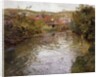 Farmhouses on the Banks of a Stream by Fritz Thaulow