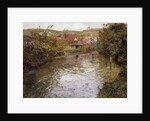 Farmhouses on the Banks of a Stream by Fritz Thaulow