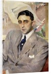 Portrait of the Actor, Ramon Pena, half-length, wearing a grey Suit by Joaquin Sorolla y Bastida