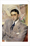 Portrait of the Actor, Ramon Pena, half-length, wearing a grey Suit by Joaquin Sorolla y Bastida