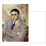 Portrait of the Actor, Ramon Pena, half-length, wearing a grey Suit by Joaquin Sorolla y Bastida